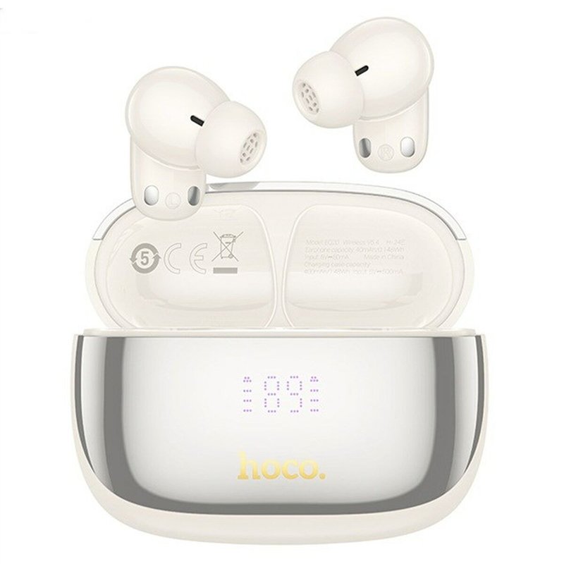 Image secondaire de Écouteurs Sans Fil avec Étui de Charge Hoco EQ20 Rhyme Blanc
