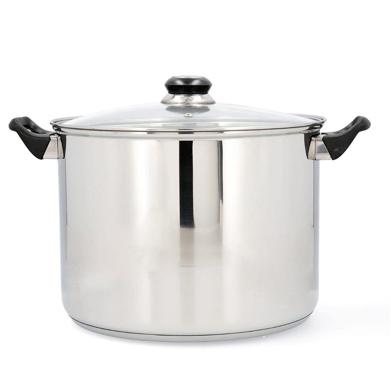 Quid Habitat Faitout en acier inoxydable 28 x 21 cm - 12,9 l