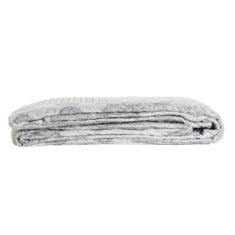 Image secondaire de Couvre-lit DKD Home Decor Beige Gris Lit 1 persone Gran lit 2 persones 180 x 260 x 1 cm