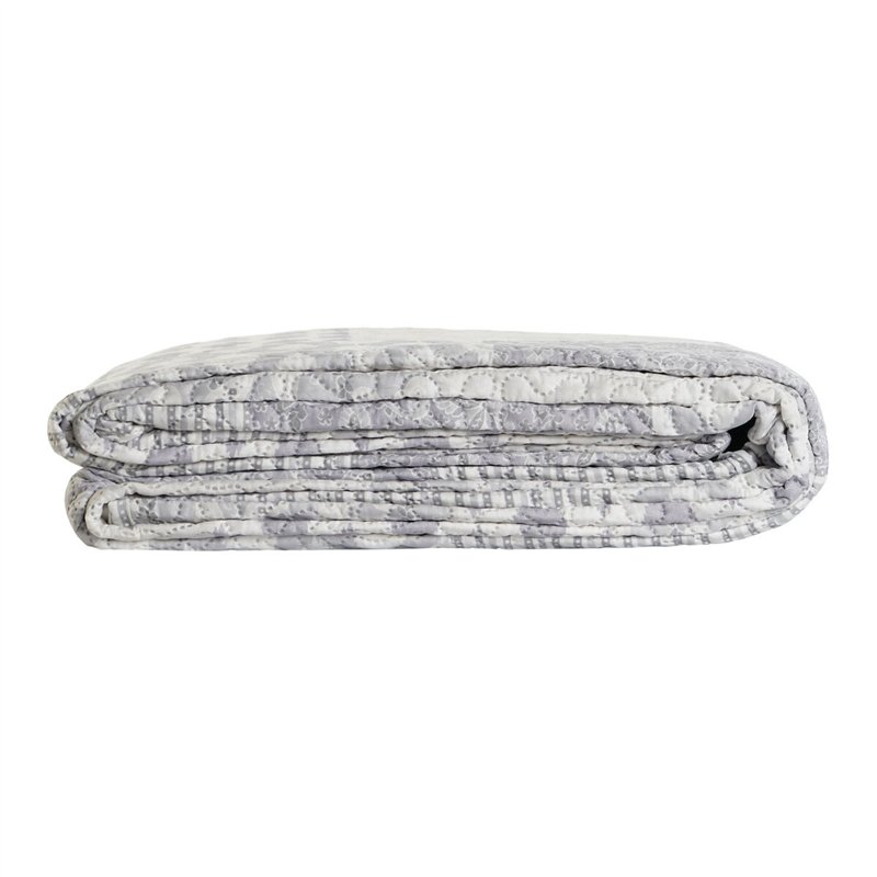 Image secondaire de Couvre-lit DKD Home Decor Beige Gris Lit king size 270 x 270 x 1 cm