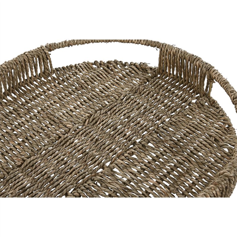 Image secondaire de Jeux de plateaux Home ESPRIT Naturel Tropical 45 x 45 x 7 cm (3 Unités)