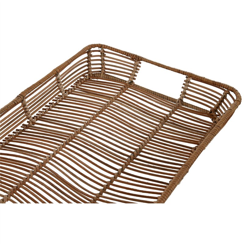 Image secondaire de Jeux de plateaux Home ESPRIT Naturel Tropical 44 x 32 x 6 cm (3 Unités)