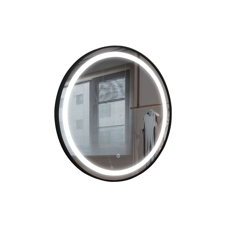 Image secondaire de Miroir mural Home ESPRIT Noir Moderne 80 x 2 x 80 cm
