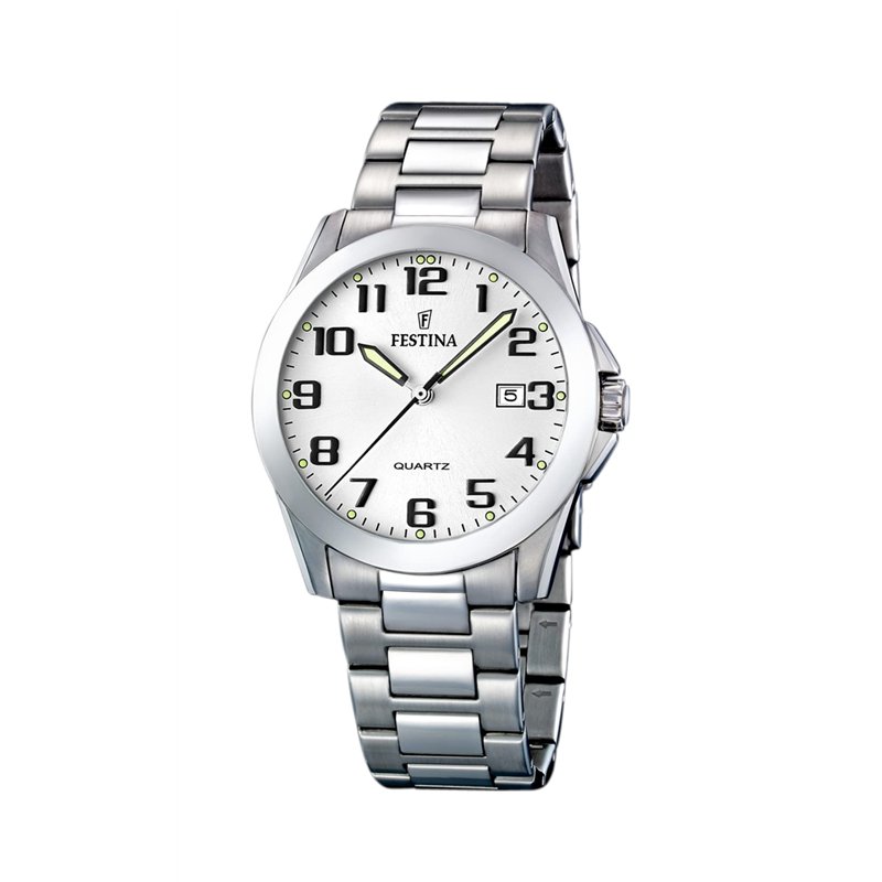 FESTINA Homme Analogique-Numérique Quartz Montre avec Bracelet en Acier Inoxydable