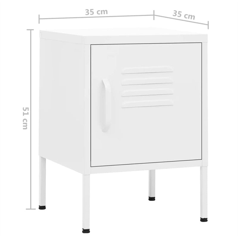 Image secondaire de vidaXL 2X Tables de Chevet Tables de Nuit Armoires de Chevet Armoires de Lit Chambre à Coucher Maison Intérieur Blanc 35x35x51 c