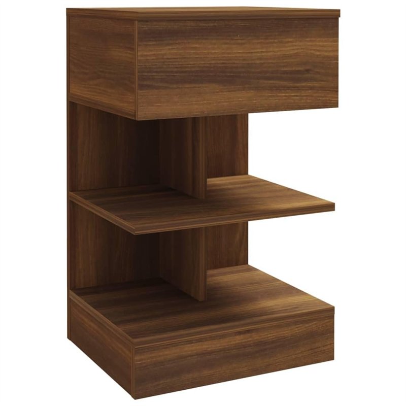 Image secondaire de Tables de chevet 2pcs Chêne marron 40x35x65cm Bois d'ingénierie