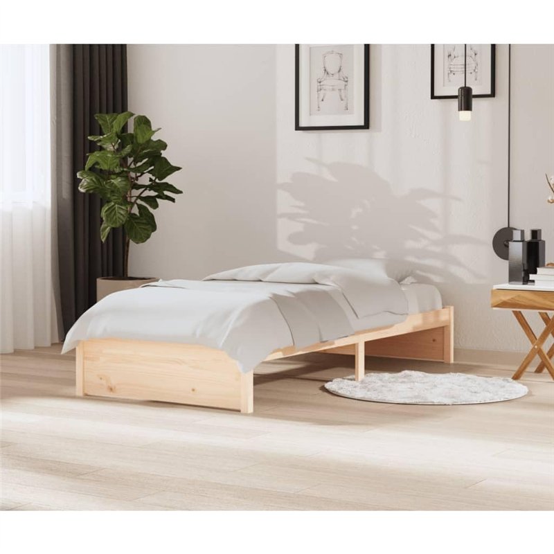 Image secondaire de Cadre de lit Bois massif 90x200 cm