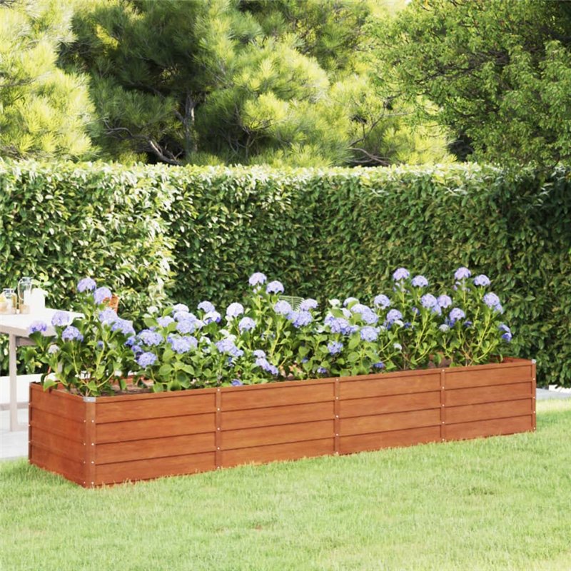 Image secondaire de Bussandri Exclusive - Jardinière surélevée 320x80x45 cm acier corten rouillé