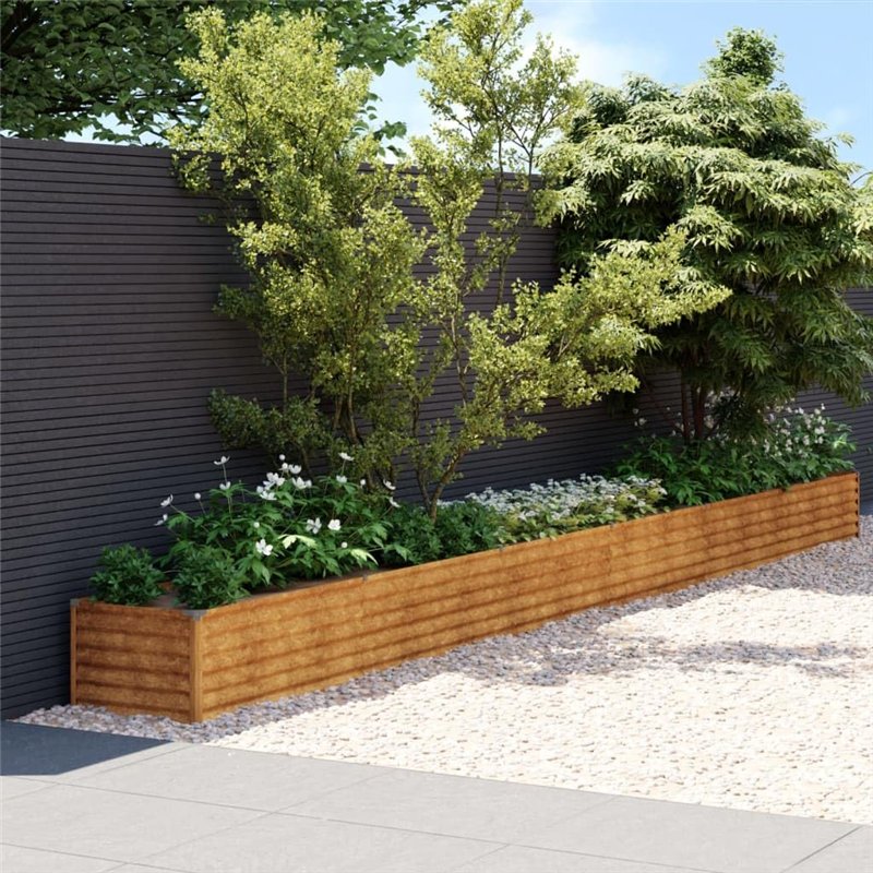 Image secondaire de vidaXL Lit Surélevé de Jardin, Jardinière d'Extérieur, Pot de Fleurs, Bac à Plantes, Boîte de Plantation Balcon Patio, 580x50x36