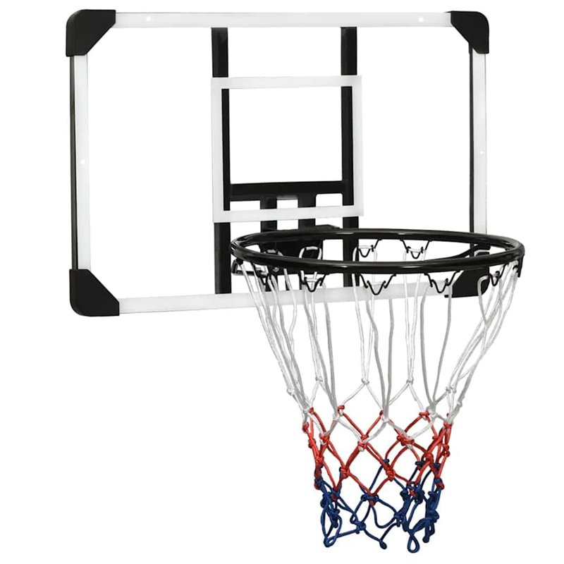 vidaXL Panneau de Basket-Ball Transparent 71x45x2,5 cm Polycarbonate
