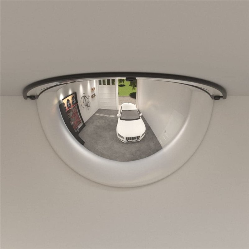 Image secondaire de vidaXL Miroirs de Circulation en Demi-dôme 2 pcs Ø40 cm Acrylique, rétroviseur, Miroir de Circulation Convexe, sécurité routière