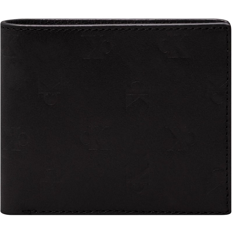 Image secondaire de Calvin Klein Jeans AOP Emboss Bifold W/Coin Portefeuille Double pli Homme, Noir (Allover Print), OS