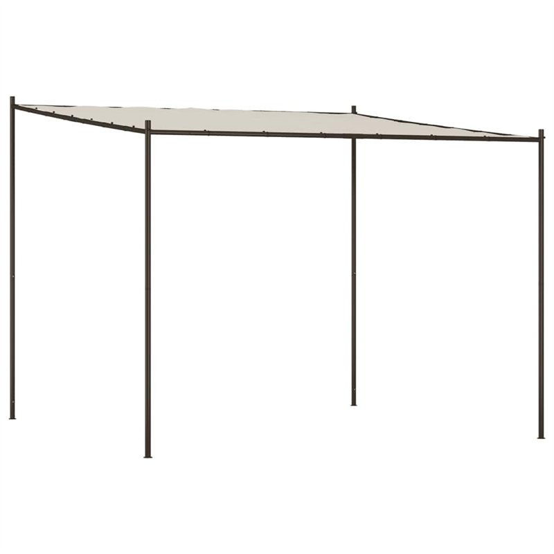 vidaXL Belvédère Blanc 3x3 m 180 g/m² Tissu et Acier, auvent, abri à baldaquin, abri, Tente événementielle, belvédère à baldaqui