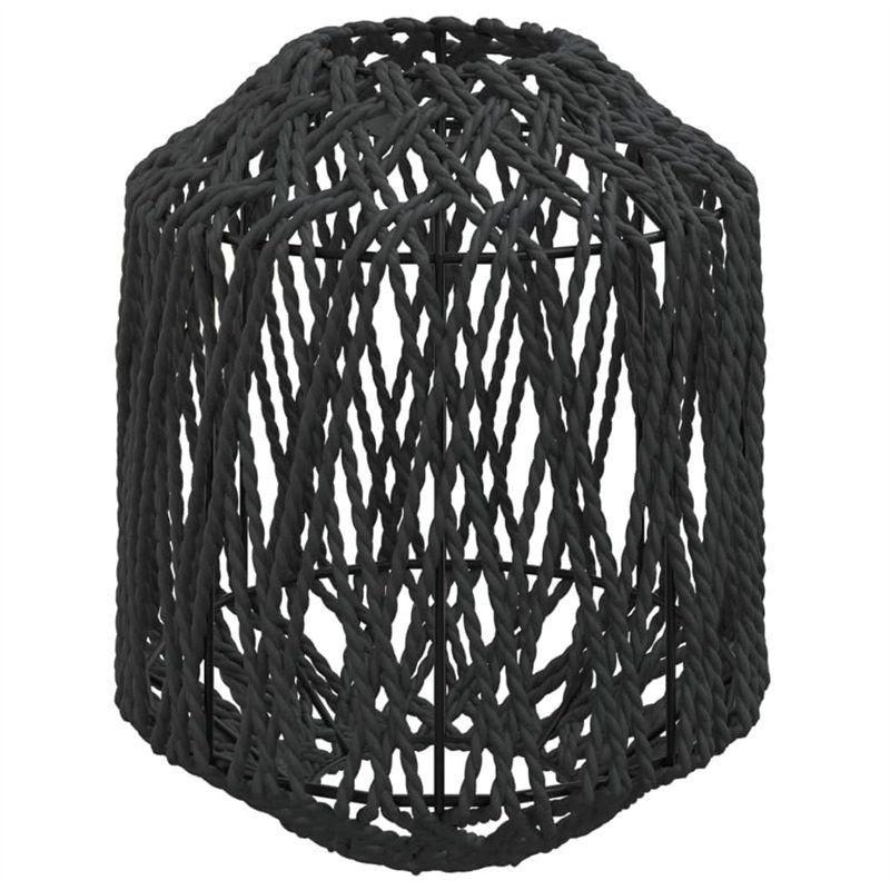 vidaXL Abat-Jour Noir Ø23x28 cm Fer et Papier, Abat-Jour de plafonnier, Abat-Jour de Lampe de Chevet, Abat-Jour de Couloir, Abat