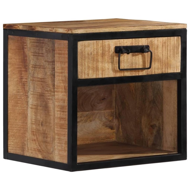 vidaXL Table de Chevet 40x35x40 cm Bois de manguier Massif