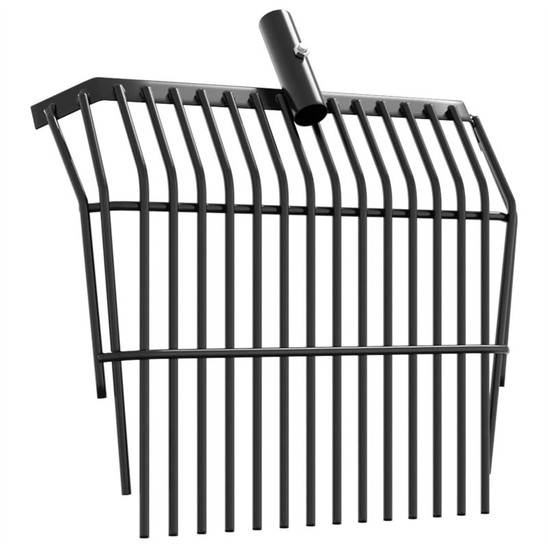 Image secondaire de vidaXL Tête de fourche avec 14 dents noir acier, tête de remplacement de fourche, tête de remplacement de fourche à fumier, tête