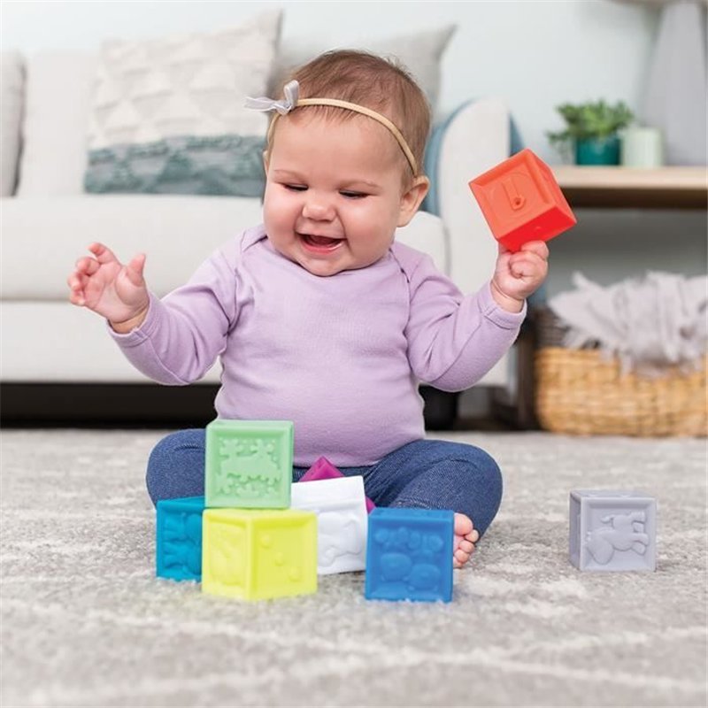 Image secondaire de Sac vinyl avec 10 cubes souples - INFANTINO - 206711 - Sensoriels