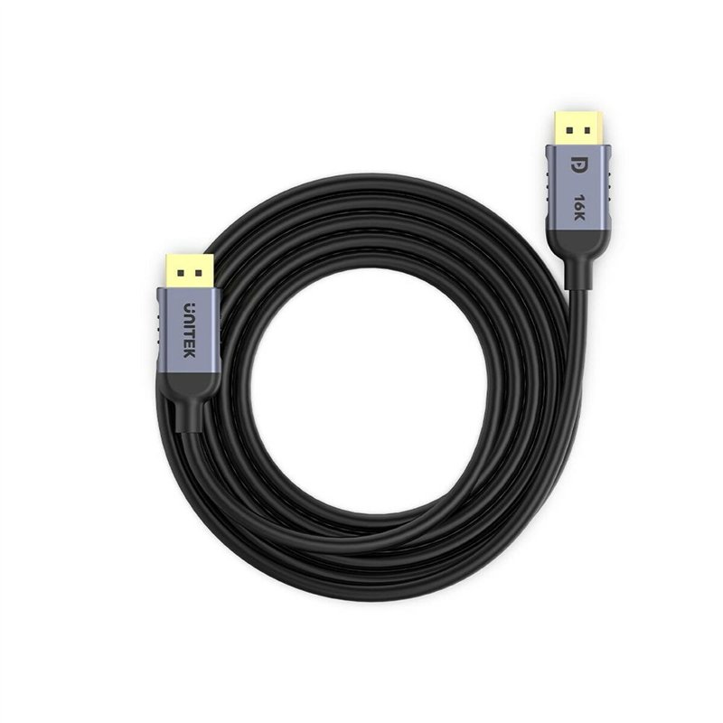 Image secondaire de Câble DisplayPort Unitek C1628GY01-2M Noir Gris 2 m