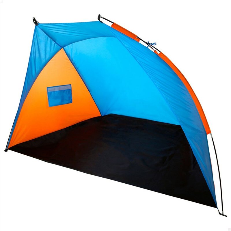 Image secondaire de pare-vent de plage Aktive 200 x 120 x 125 cm Bleu Orange (4 Unités)