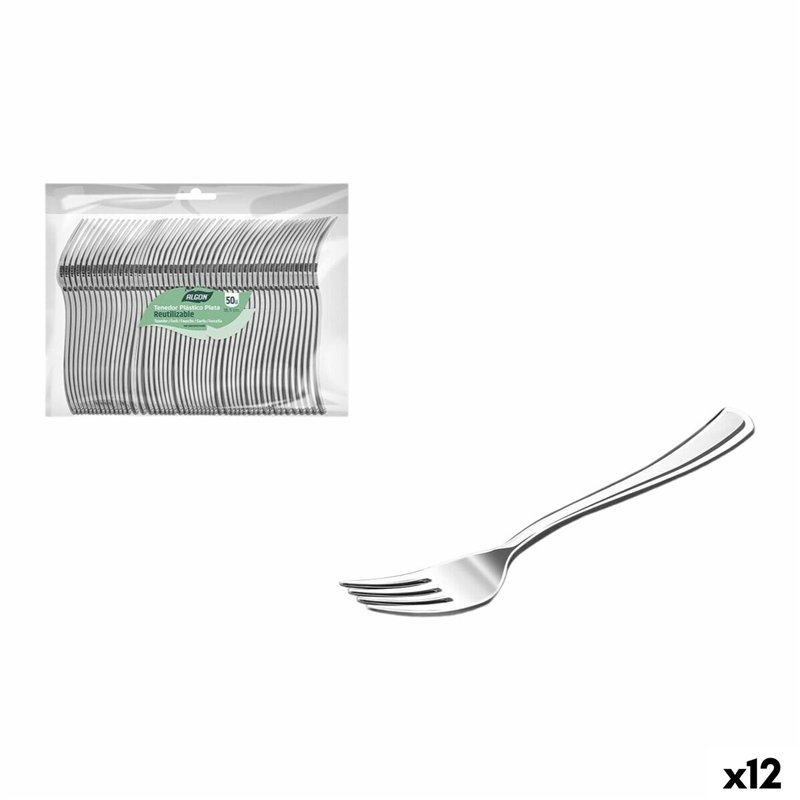 Ensemble de Fourchettes Algon 18,5 cm 50 Pièces (12 Unités)