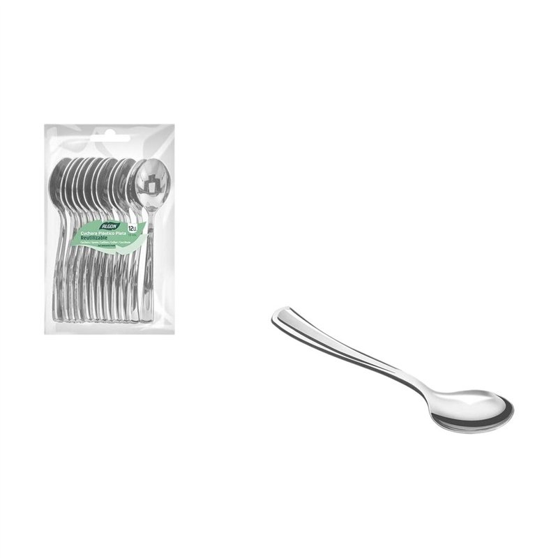 Image secondaire de Set de cuillères à dessert Algon 13 cm 12 Pièces (36 Unités)
