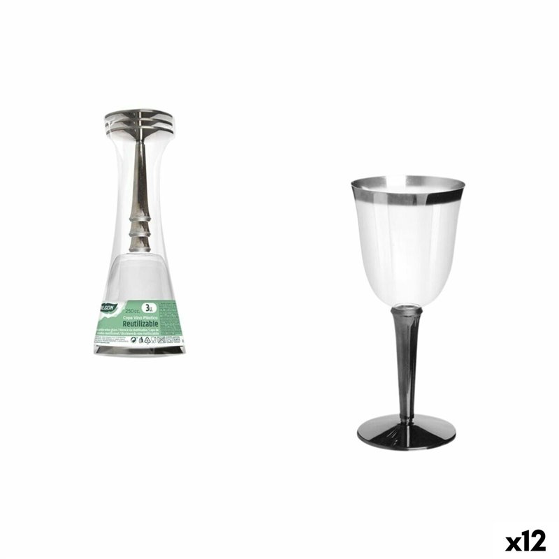 verre de vin Algon 3 Pièces (12 Unités)