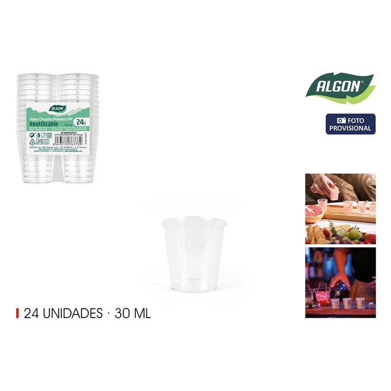 Image secondaire de Verre à liqueur Algon 30 ml 24 Pièces (24 Unités)