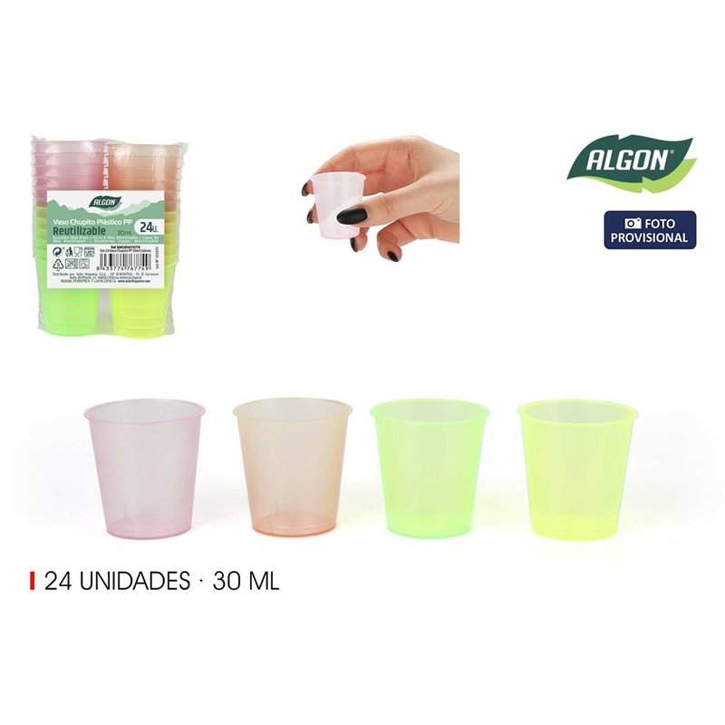 Image secondaire de Verre à liqueur Algon Ø 4 cm 30 ml 24 Pièces (24 Unités)
