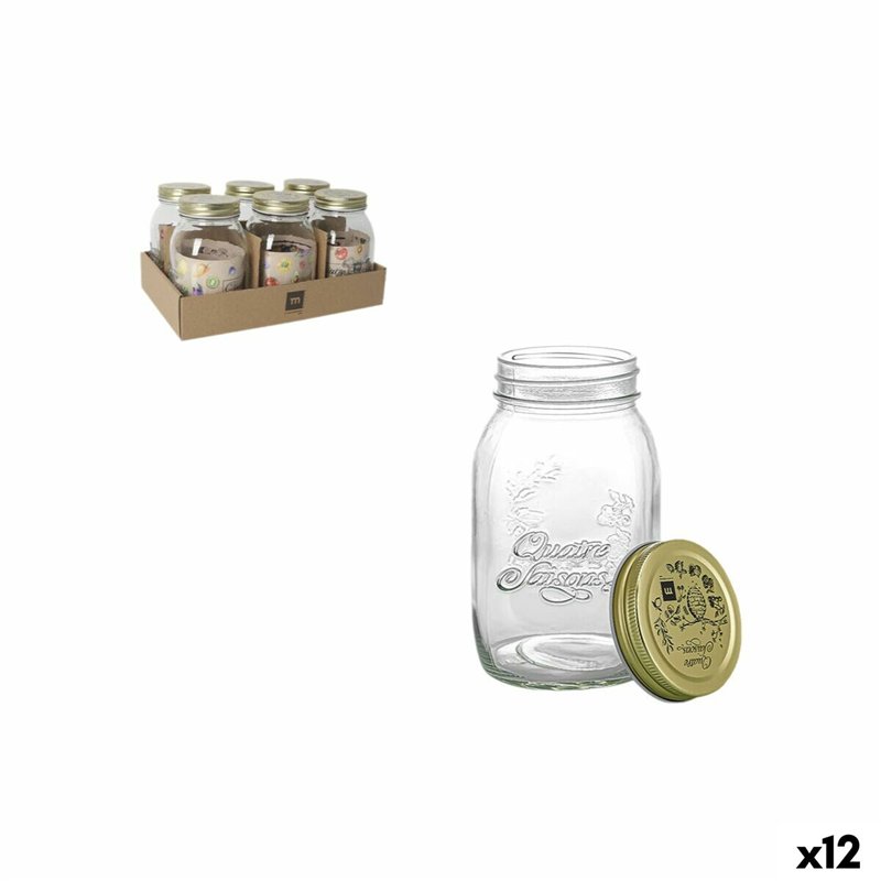 Pot en verre La Mediterránea QUATRE 0,75 L (12 Unités)