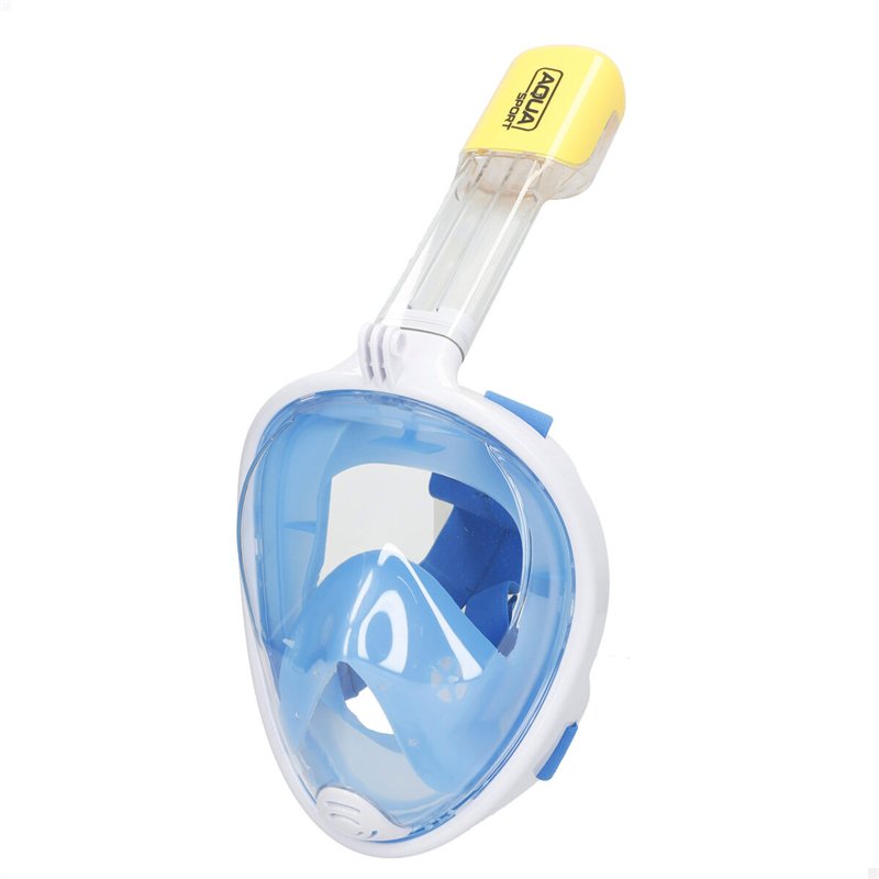Image secondaire de Masque de plongée avec Support pour Caméra de Sport AquaSport Bleu Turquoise (4 Unités)