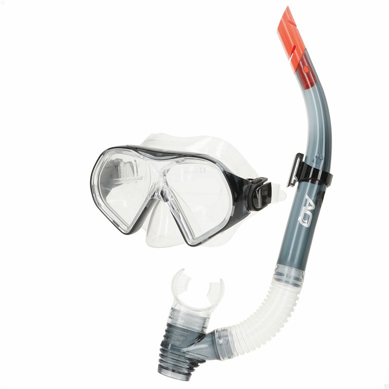Image secondaire de Masque de Plongée avec Tube AquaSport Rouge Gris (6 Unités)