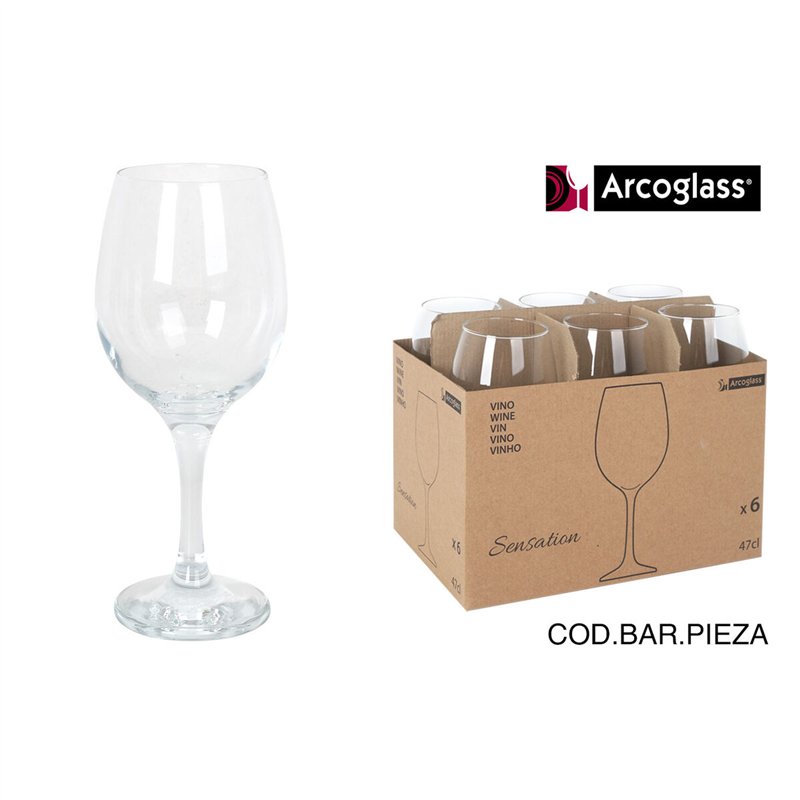 Image secondaire de verre de vin Arcoglass SENSATION 470 ml (24 Unités)