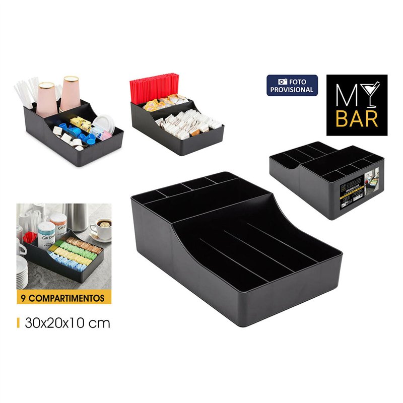 Image secondaire de Support pour Ustensiles de Cuisine My Bar 30 x 20 x 10 cm (6 Unités)