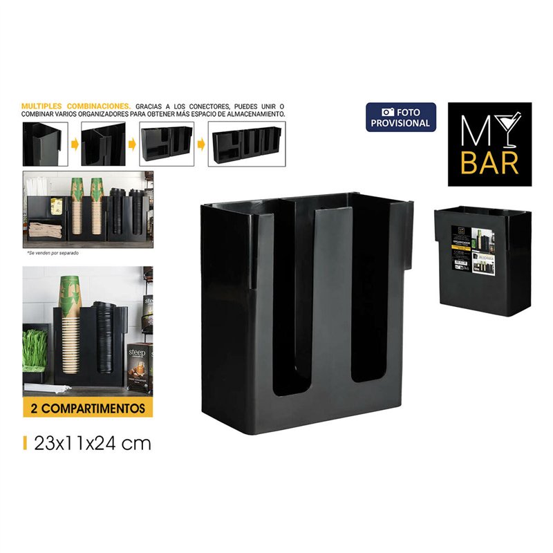 Image secondaire de Support pour Ustensiles de Cuisine My Bar 23 x 11 x 24 cm (6 Unités)