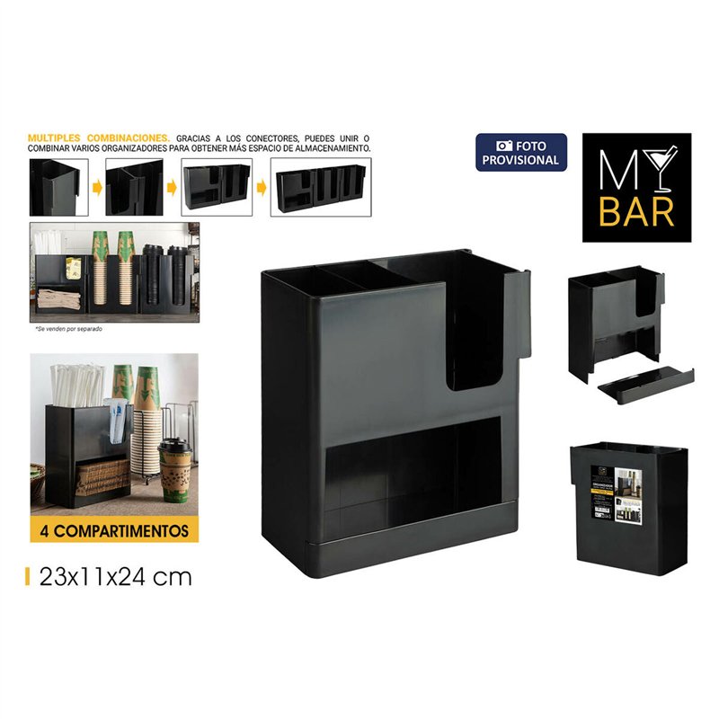 Image secondaire de Support pour Ustensiles de Cuisine My Bar 23 x 11 x 24 cm (6 Unités)