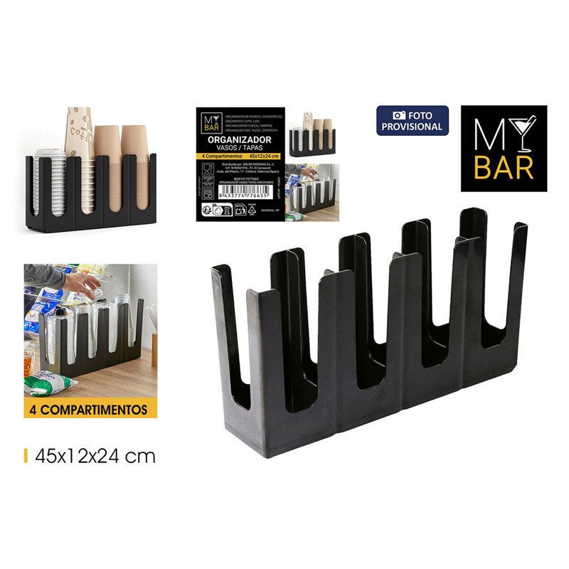 Image secondaire de Support pour Ustensiles de Cuisine My Bar 45 x 12 x 24 cm (8 Unités)