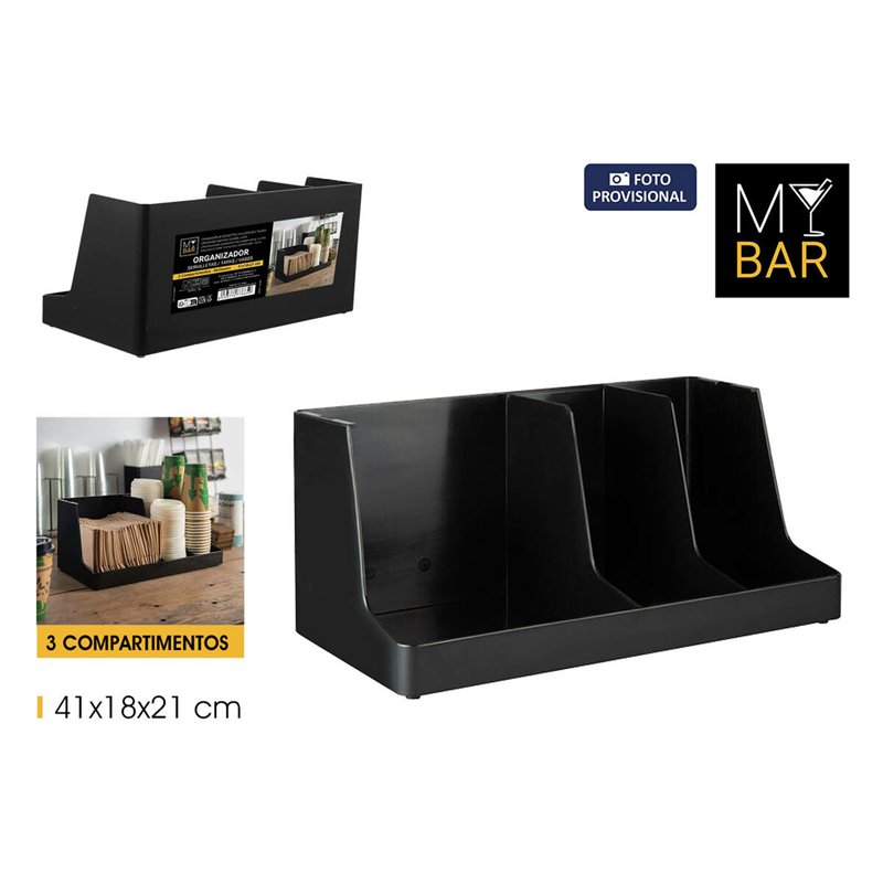 Image secondaire de Support pour Ustensiles de Cuisine My Bar 41 x 18 x 21 cm (6 Unités)