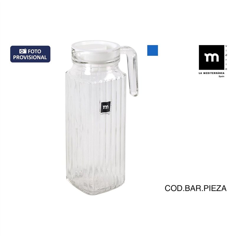Image secondaire de Carafe avec Couvercle et Doseur La Mediterránea Chrysler verre (6 Unités)