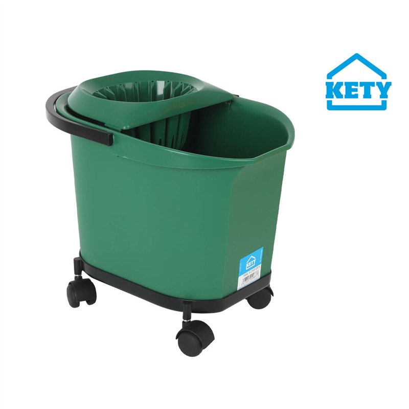 Image secondaire de Seau de Lavage Kety Vert 16 L 40,5 x 30 x 35 cm (6 Unités)