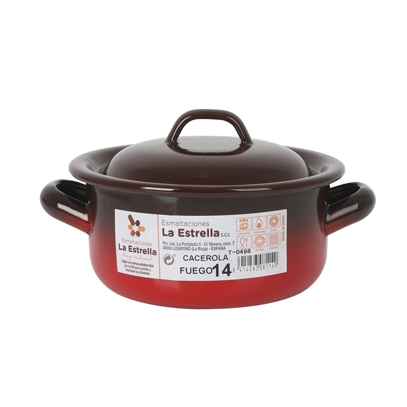 Image secondaire de Casserole La Estrella Fuego 1L Ø 14 x 7 cm (6 Unités)