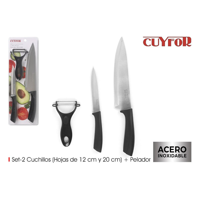 Image secondaire de Jeu de couteaux d'éplucheur Cuyfor 2 Pièces (12 Unités)