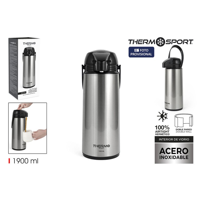 Image secondaire de Pichet Thermo ThermoSport Argenté 1,9 L (6 Unités)