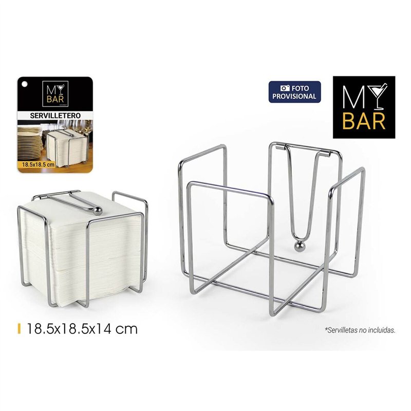 Image secondaire de Porte-serviettes My Bar 18,5 x 18,5 x 14 cm (12 Unités)