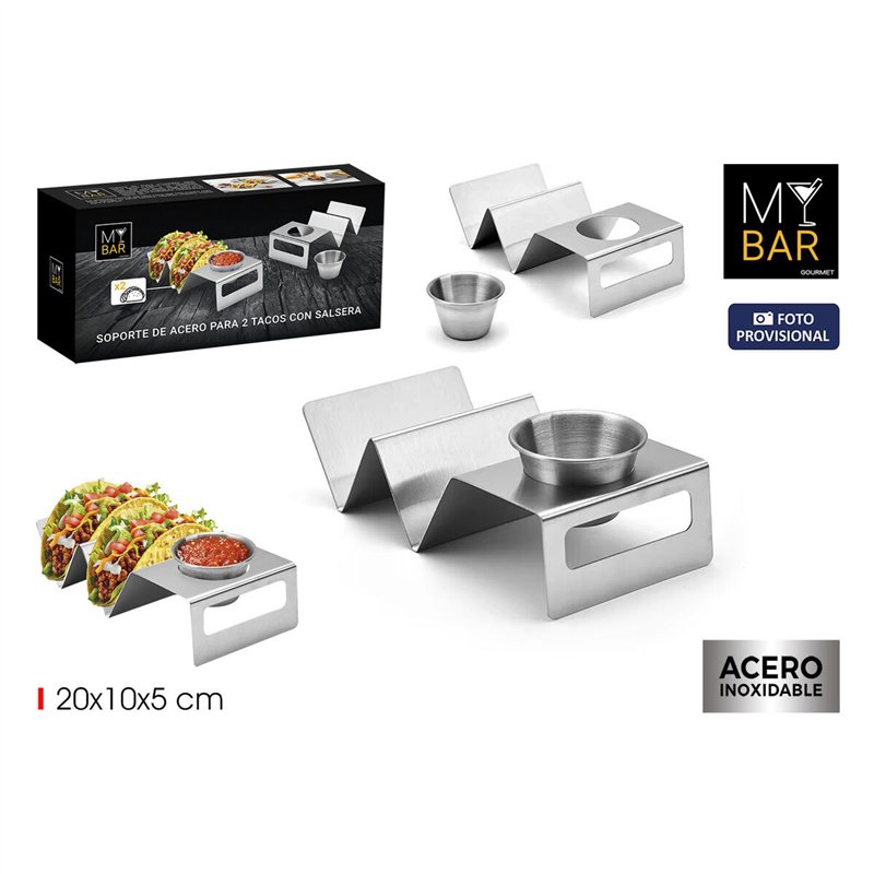 Image secondaire de Support pour tacos My Bar 20 x 10 x 5 cm (12 Unités)
