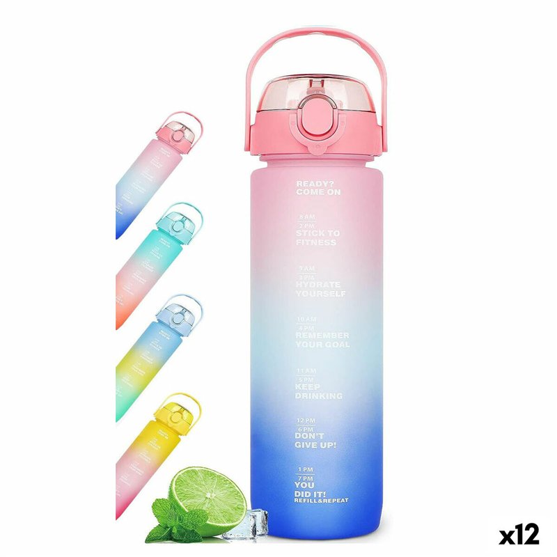 Bouteille d'eau Bewinner Multicouleur 600 ml 7,5 X 20 CM (12 Unités)