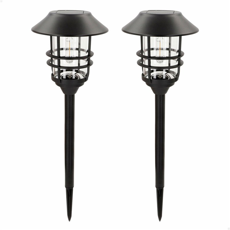 Image secondaire de Lampe solaire Aktive 17 x 58 x 17 cm (2 Unités)