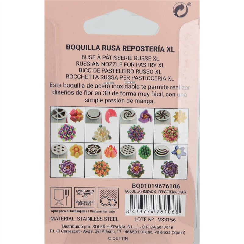 Image secondaire de Embouts pour poches à douille Quttin XL 48 Unités