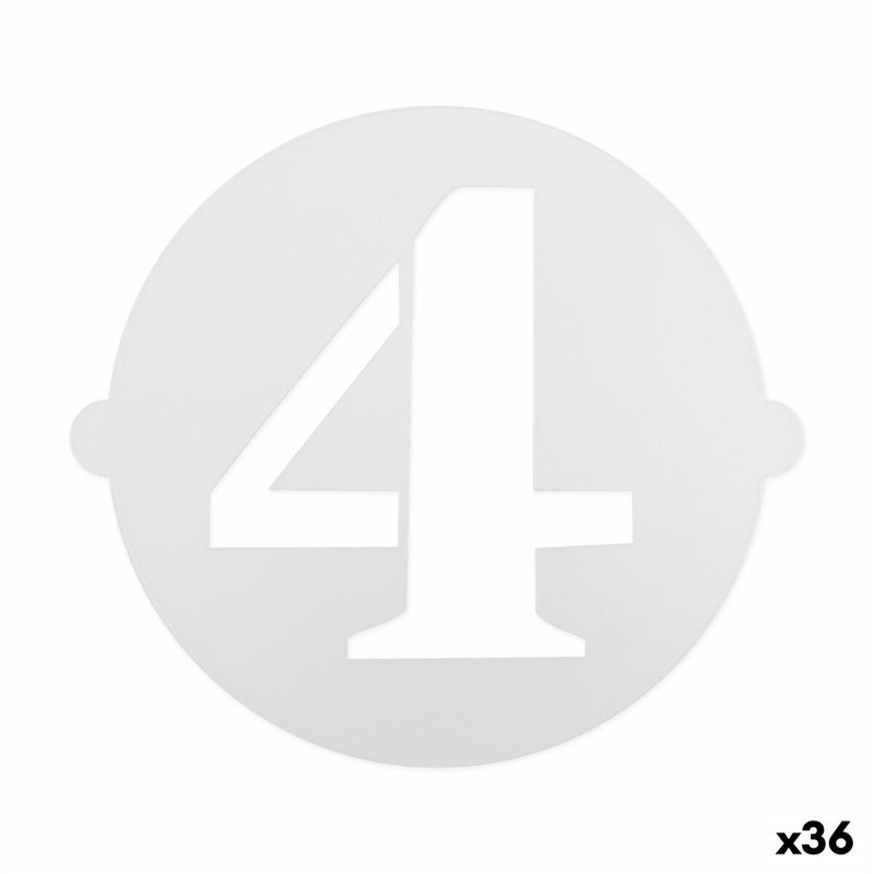 Gabarit de gâteau Algon 25 cm Numéro 4 (36 Unités)