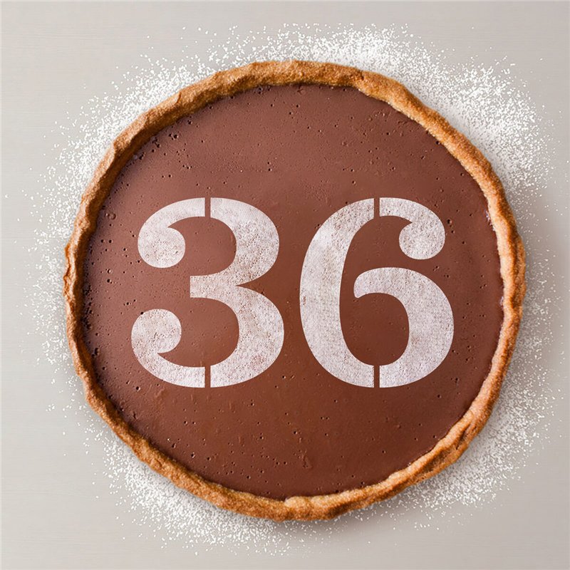 Image secondaire de Gabarit de gâteau Algon Numéro 6 (36 Unités)