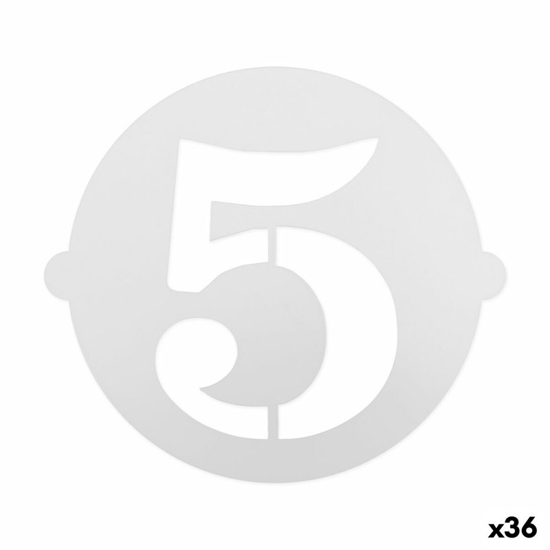 Gabarit de gâteau Algon 25 cm Numéro 5 (36 Unités)
